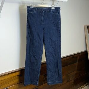 Talbots Simply Flattering Collection Dark Wash Trouser Jeans- 8